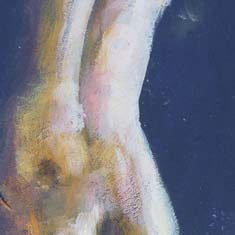 Dos 1, étude colorée, Acrylique sur toile, 24x18cm, 2013