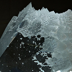 <h2>Cristal romanesco</h2> Pâte de verre, 20/30/20 cm,<h2>2014</h2>